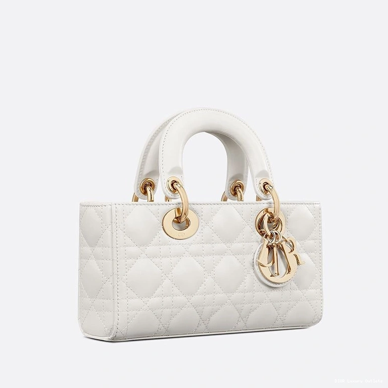 Cheap Small White Lambskin D-Joy Lady Cannage Bag 0805 Luxury